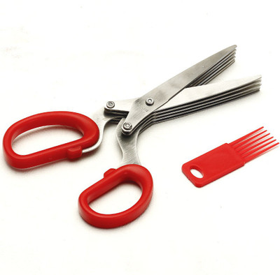 Aapno Rajasthan Stainless Steel Herbs Scissor Red, Pack of 2 Aapno Rajasthan Stainless Steel Herbs Scissor Red, Pack of 2