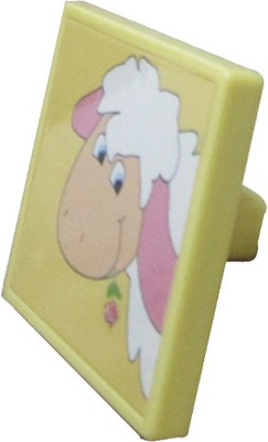 Benzoville Plastic Cabinet/Draw Knob Yellow Pack of 1