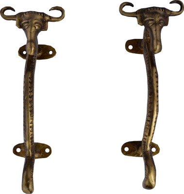 30% OFF on Aakrati Funky Styled Bull Face Unique Brass Door Pull