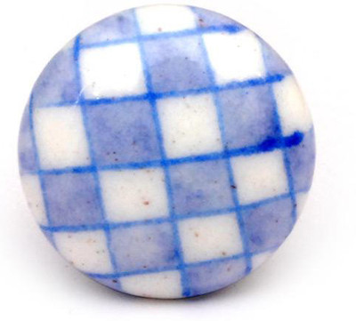 Neerja Ceramic Cabinet/Draw Knob Purple Pack of 6