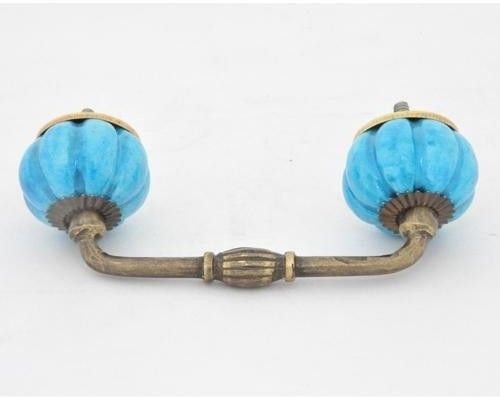 Neerja Ceramic Cabinet/Draw Pull Blue Pack of 2