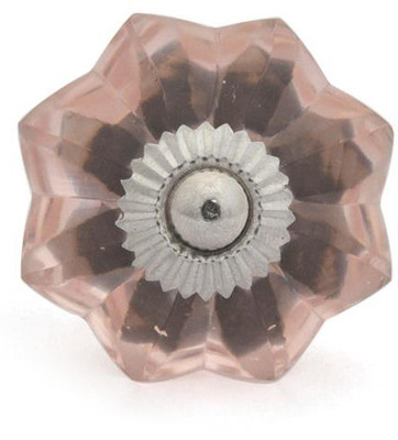 Neerja Glass Cabinet/Draw Knob Pink Pack of 6