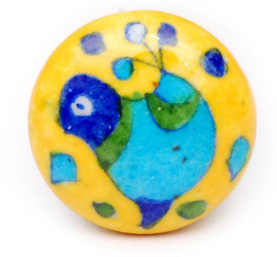 Neerja Ceramic Cabinet/Draw Knob Green Pack of 6