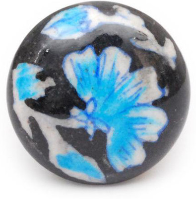 Neerja Ceramic Cabinet/Draw Knob Black Pack of 6