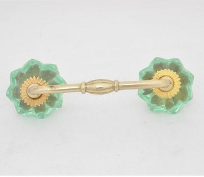 Neerja Glass Cabinet/Draw Pull Green Pack of 2