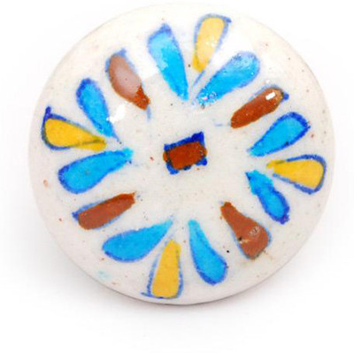 Neerja Ceramic Cabinet/Draw Knob White Pack of 6