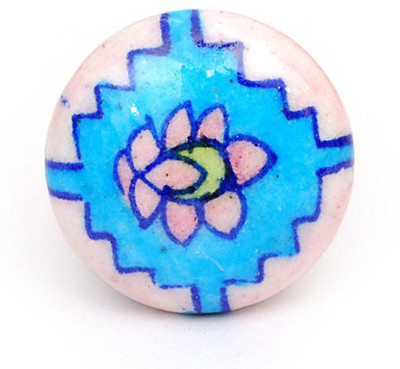 Neerja Ceramic Cabinet/Draw Knob Pink Pack of 6