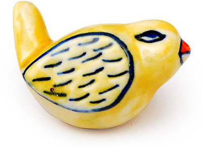 Neerja Ceramic Cabinet/Draw Knob Yellow Pack of 6