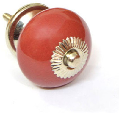 51% OFF on Tech Fit Porcelain Cabinet/Draw Knob Red Pack of 4