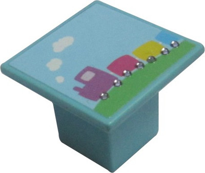 Benzoville Plastic Cabinet/Draw Knob Blue Pack of 1 Benzoville Plastic Cabinet/Draw Knob Blue Pack of 1