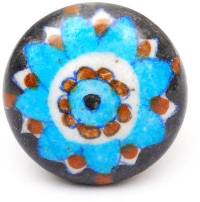 Neerja Ceramic Cabinet/Draw Knob Black Pack of 6