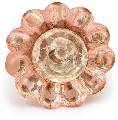 Neerja Glass Cabinet/Draw Knob Pink Pack of 6