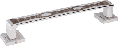 13% OFF on Golden White Handle With Colour stiker Zinc Door Pull Silver Pack of 1