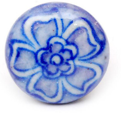 Neerja Ceramic Cabinet/Draw Knob Purple Pack of 6