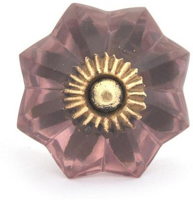 Neerja Glass Cabinet/Draw Knob Purple Pack of 6