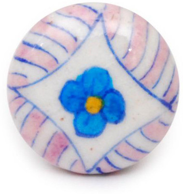 Neerja Ceramic Cabinet/Draw Knob Pink Pack of 6