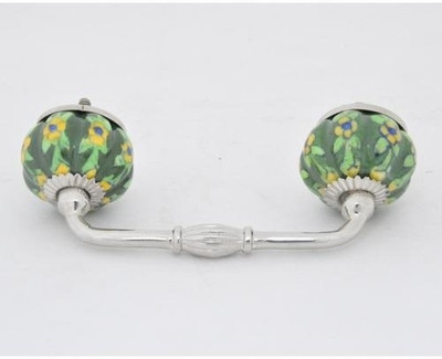 Neerja Ceramic Cabinet/Draw Pull Green Pack of 2