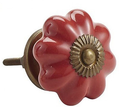 50% OFF on Tech Fit Porcelain Cabinet/Draw Knob Red Pack of 12