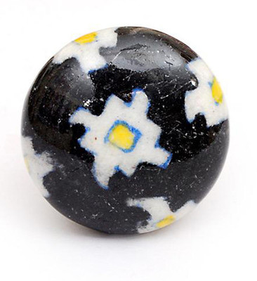 Neerja Ceramic Cabinet/Draw Knob Black Pack of 6