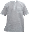 Indiatrendzs Striped Men's Straight Kurta