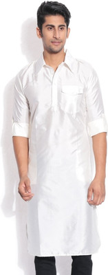 60% OFF on Vivyaan Solid Men's Straight Kurta