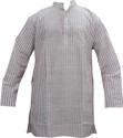 Indiatrendzs Striped Men's Straight Kurta