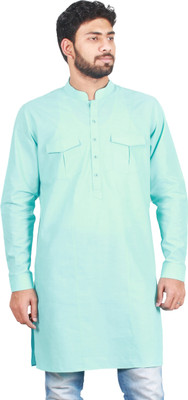 28% OFF on Qdesigns Solid Men's Pathani Kurta
