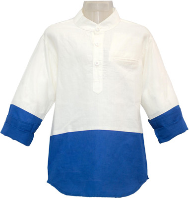 Kooka Kids Solid Boy's Straight Kurta