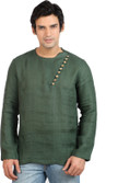 Mayank Modi Solid Men's Straight Kurta