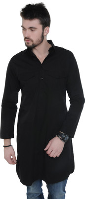 See Designs Solid Men's Pathani Kurta
