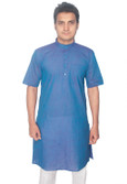 Rajubhai Hargovindas Solid Men's Straight Kurta Rajubhai Hargovindas Solid Men's Straight Kurta