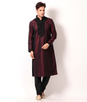 16% OFF on MMW Self Design Men's Straight Kurta