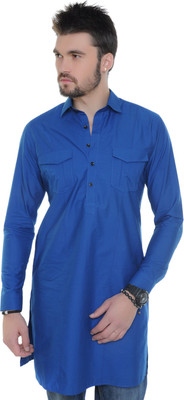 23% OFF on Qdesigns Solid Men's Straight Kurta 23% OFF on Qdesigns Solid Men's Straight Kurta