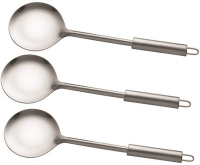 50% OFF on Cielo Stainless Steel Ladle Silver, Pack of 3 50% OFF on Cielo Stainless Steel Ladle Silver, Pack of 3