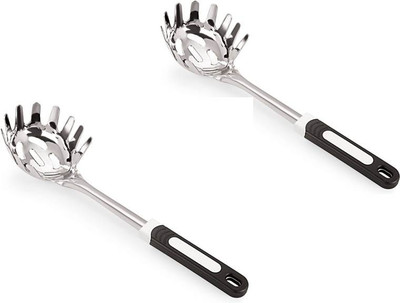 Rena Germany Spaghetti Stainless Steel Ladle Black, Pack of 2 Rena Germany Spaghetti Stainless Steel Ladle Black, Pack of 2
