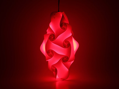 15% OFF on Somya Leger SL 18 R Red Polypropylene Lantern