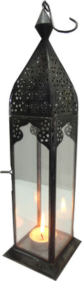 5% OFF on Exim 11 Silver Glass, Iron Lantern 5% OFF on Exim 11 Silver Glass, Iron Lantern