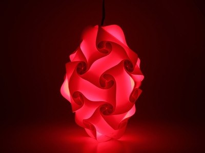 24% OFF on Somya Leger SL 24 A R Red Polypropylene Lantern