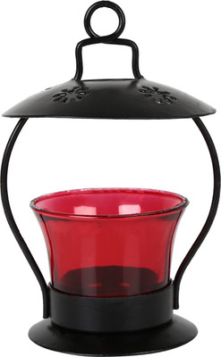 38% OFF on DP International Solid Grace Black, Red Iron Lantern