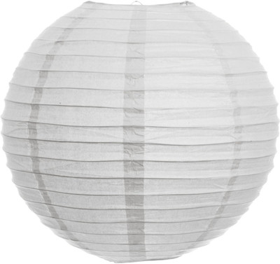 17% OFF on Sky Candle 10″ White Even Ribbing Round White Paper Lantern