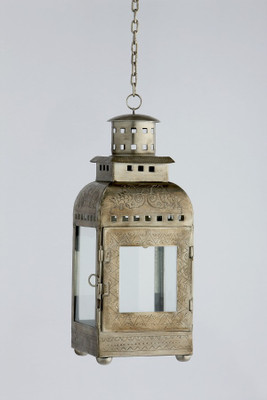 11% OFF on Era Silver Iron, Glass Lantern 11% OFF on Era Silver Iron, Glass Lantern