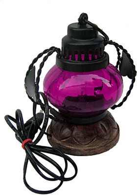 23% OFF on Decorhand T-Lite Pink Wooden, Iron, Glass Lantern