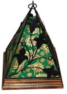 Onlineshoppee Green Glass Lantern Onlineshoppee Green Glass Lantern