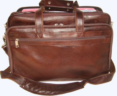 PE 17 17 x 11 Expandable Laptop bag Brown-01