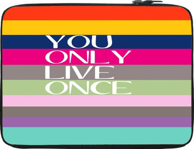 45% OFF on Snoogg 10 inch Expandable Sleeve/Slip Case Multicolor