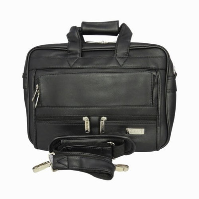 20% OFF on Chimera Leather 15 inch Expandable Laptop Messenger Bag Black