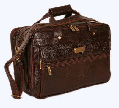 1% OFF on PE 17 17 x 11 Expandable Laptop bag Brown-01