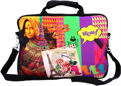 Shor Sharaba 13 inch Expandable Laptop Messenger Bag Multi-color