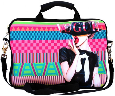 Shor Sharaba 13 inch Expandable Laptop Messenger Bag Multi-color