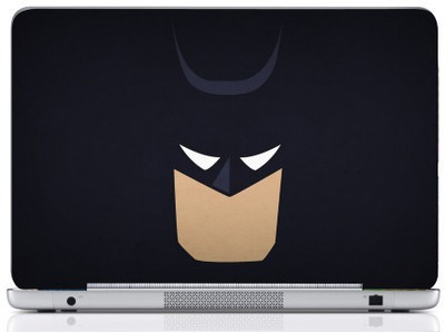 WebPlaza Batman Logo Black Skin Vinyl Laptop Decal (All Laptops With Screen Size Upto 15.6 Inch)